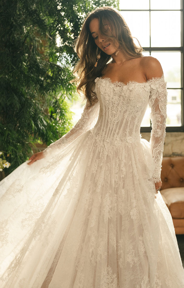 maggie sottero long sleeve dresses Maggie Sottero - Kitaro 26MB385A01
