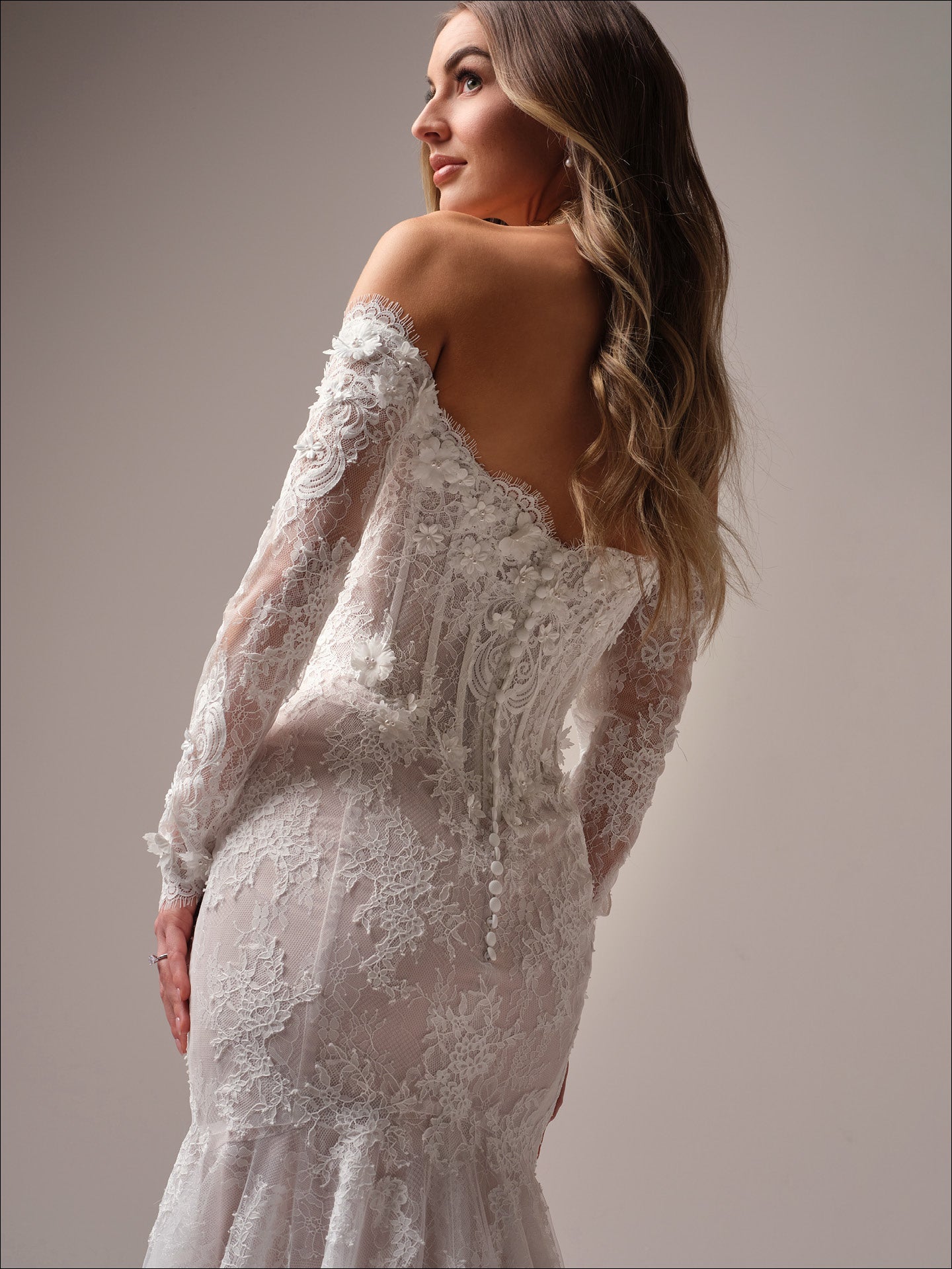 maggie sottero mermaid lace dress Maggie Sottero